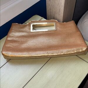 INC International Concepts Gold Textured Handbag